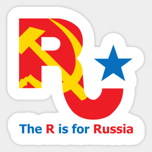 The R is for Russia Sticker